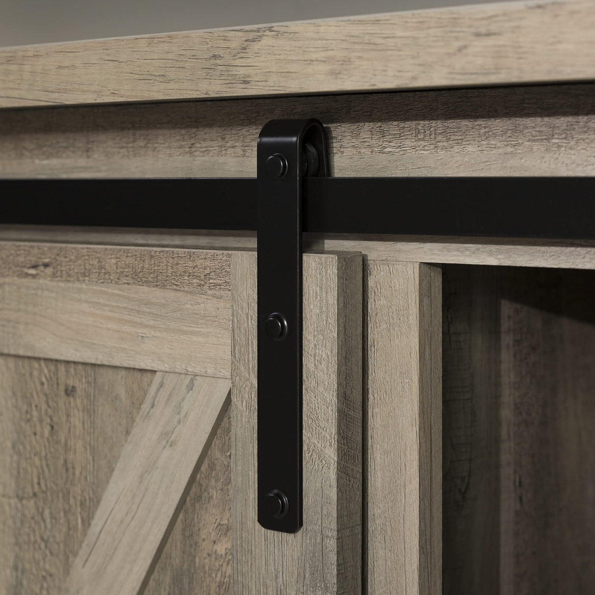 Walker Edison Richmond Modern Farmhouse Sliding Barn Door TV Stand for TVs up to 65 Inches, 58 Inch, Grey Wash Walker Edison