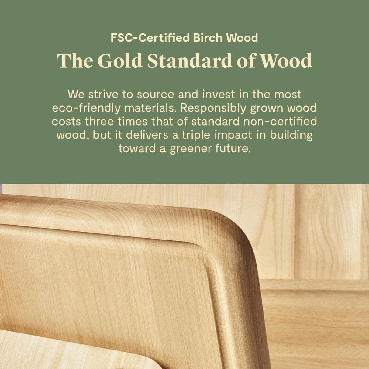 Caraway 4-Piece Cutting Board Set - Wood Cutting Board Set - Made From FSC-Certified Birch Wood - Mineral Oil & Wax Finish - 3 Sizes - Small, Medium, Caraway