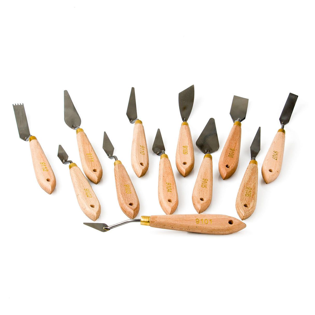 Palette Painting Knife Set 12 Pack with Carrying Case- Stainless Steel Art Paint Knives Sculpt Pro