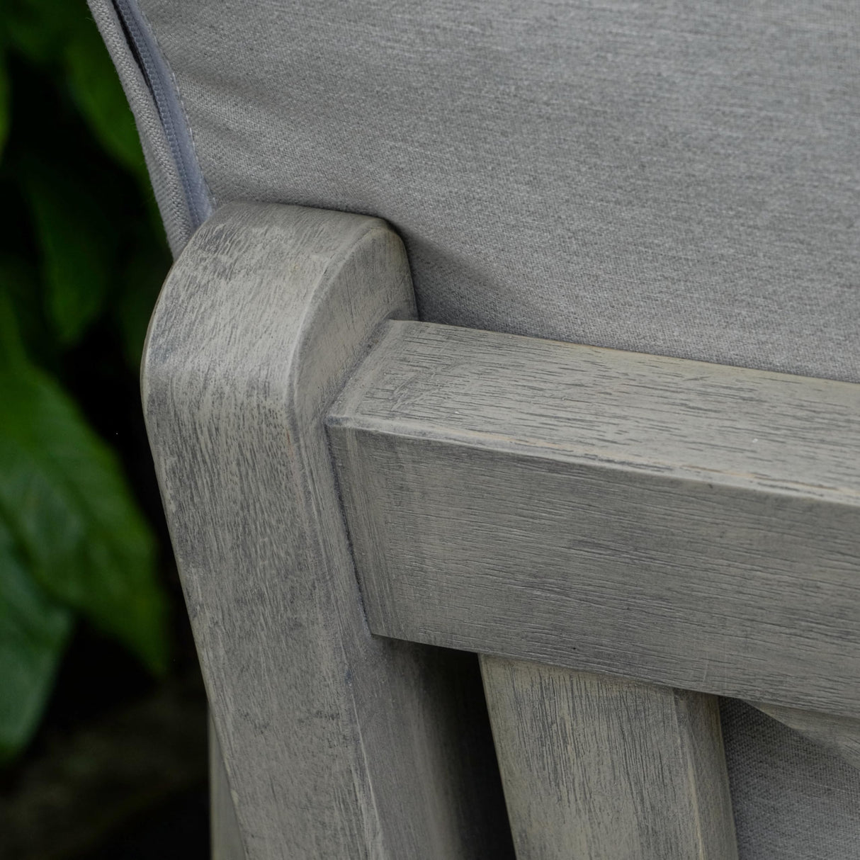 Cambridge Casual West Lake Mahogany Outdoor Convertible Sofa Daybed, Weathered Gray/Oyster Cushion Cambridge Casual