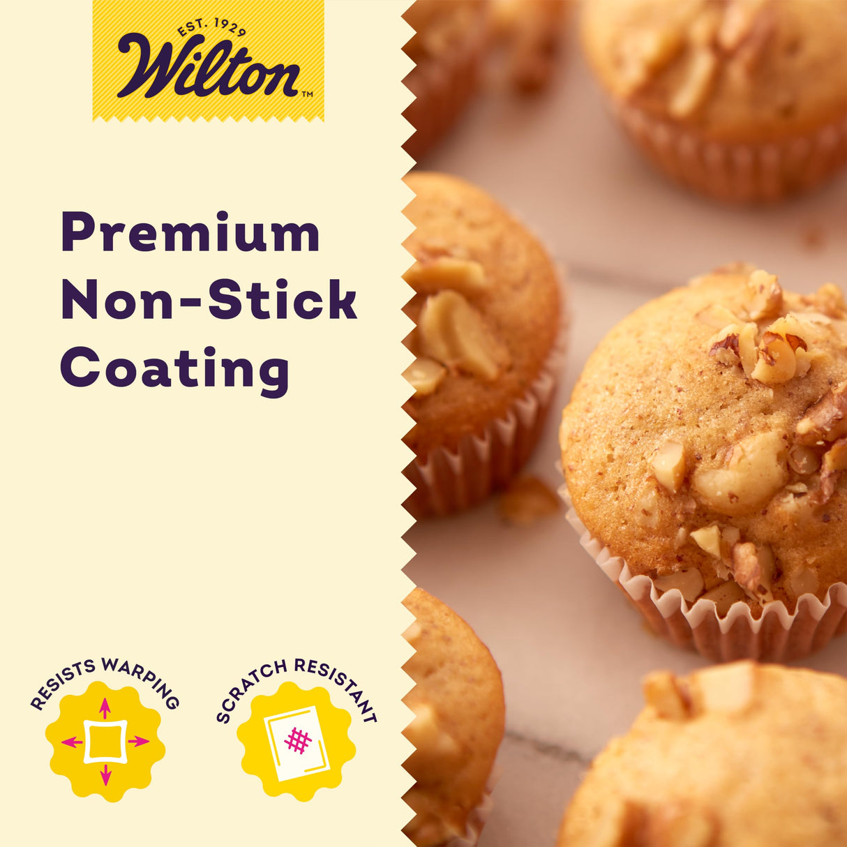 Wilton Perfect Results Premium Non-Stick Pan 24-Cup Mini Muffin Tin, Steel, Silver Wilton