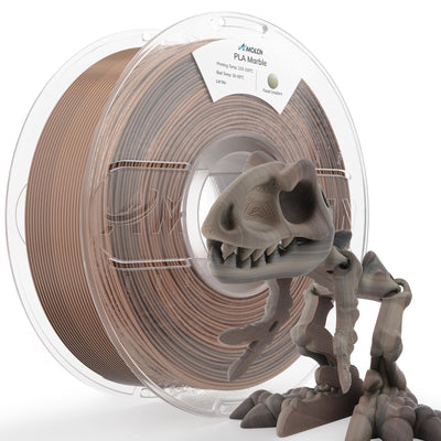 AMOLEN PLA Filament Fossil Gradient Stone PLA 3D Printer Filament 1.75MM Dimensional Accuracy +/- 0.02mm1kg(2.2lbs) Matte Finish Printing Spool