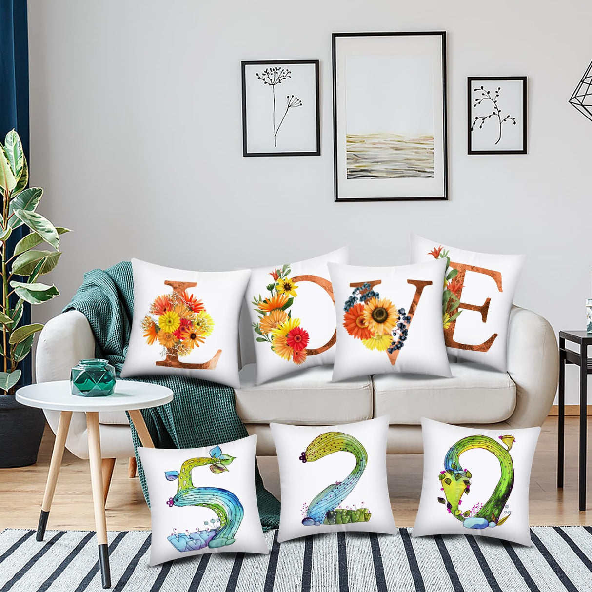 OLSUNOR 8 Pack 17.7"X17.7" Sublimation Blanks Pillowcase, Sublimation Pillow Cases White, Cushion Covers Blanks, Throw Pillow Covers for Heat Transfer, Painting DIY Picture, Christmas Craft Gift OLSUNOR