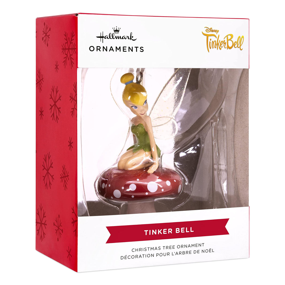 Hallmark Disney Tinker Bell on Mushroom Christmas Ornament Hallmark