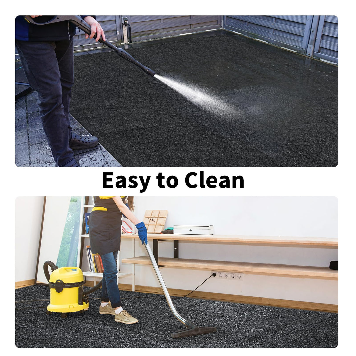 MABOZOO Garage Floor Mat 17x 7.4 Ft,Extra Large Garage Carpet,Reusable Absorbent Oil Spill Mat,Washable Garage Floor Mats for Under Car,Protects Floor from Spills, Drips and Stains,Garage Parking Mat MABOZOO