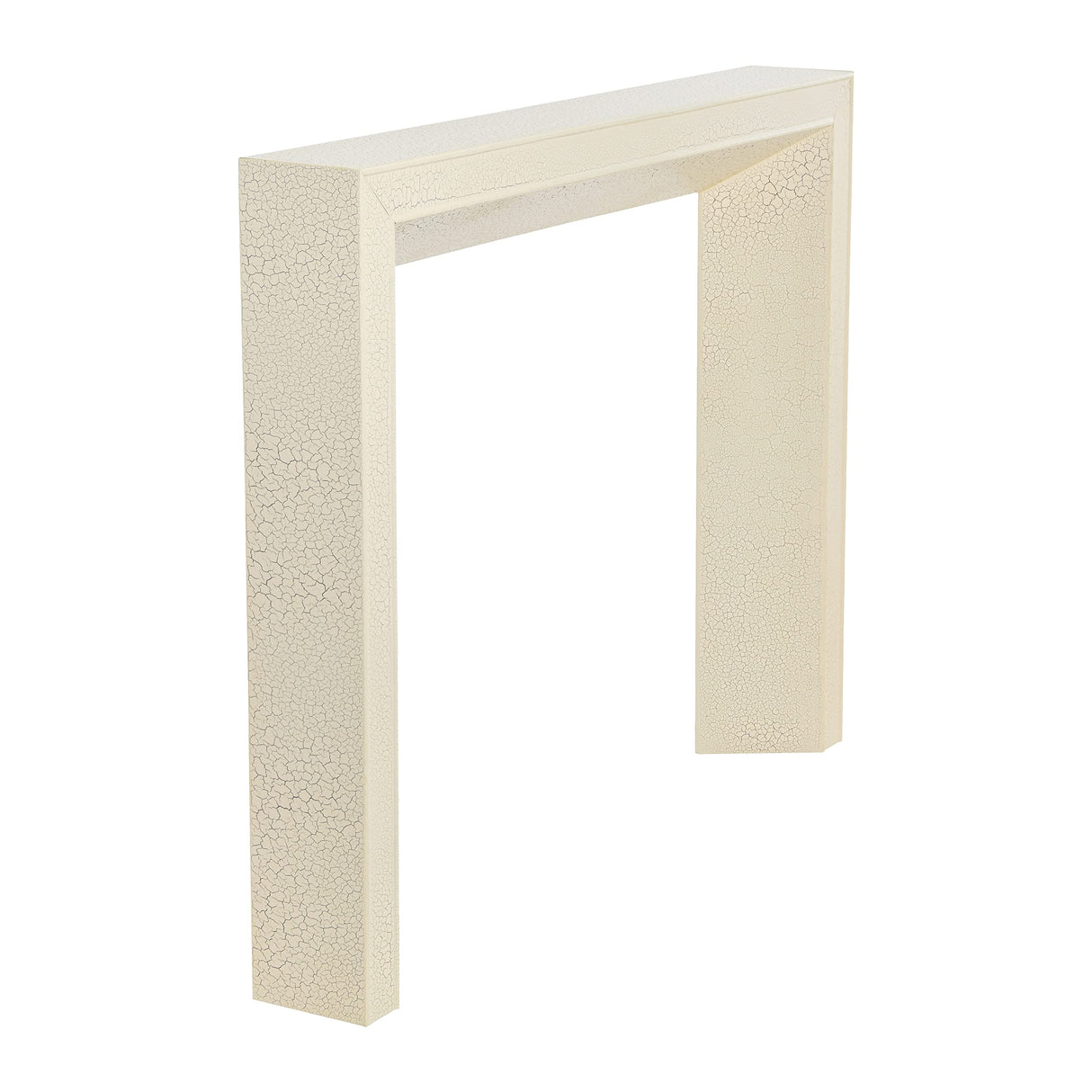 Creative Co-Op Modern Fireplace Mantel, Distressed Cream Creative Co-Op