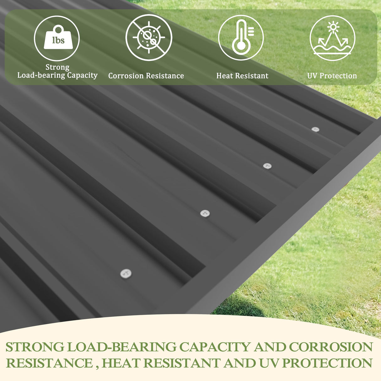 MUPATER 6 x 13 FT Wooden Grill Gazebo with Sloping Metal roof, 2 Full Size Grills, BBQ Canopy for Outdoor Patio, Lawn, Garden MUPATER