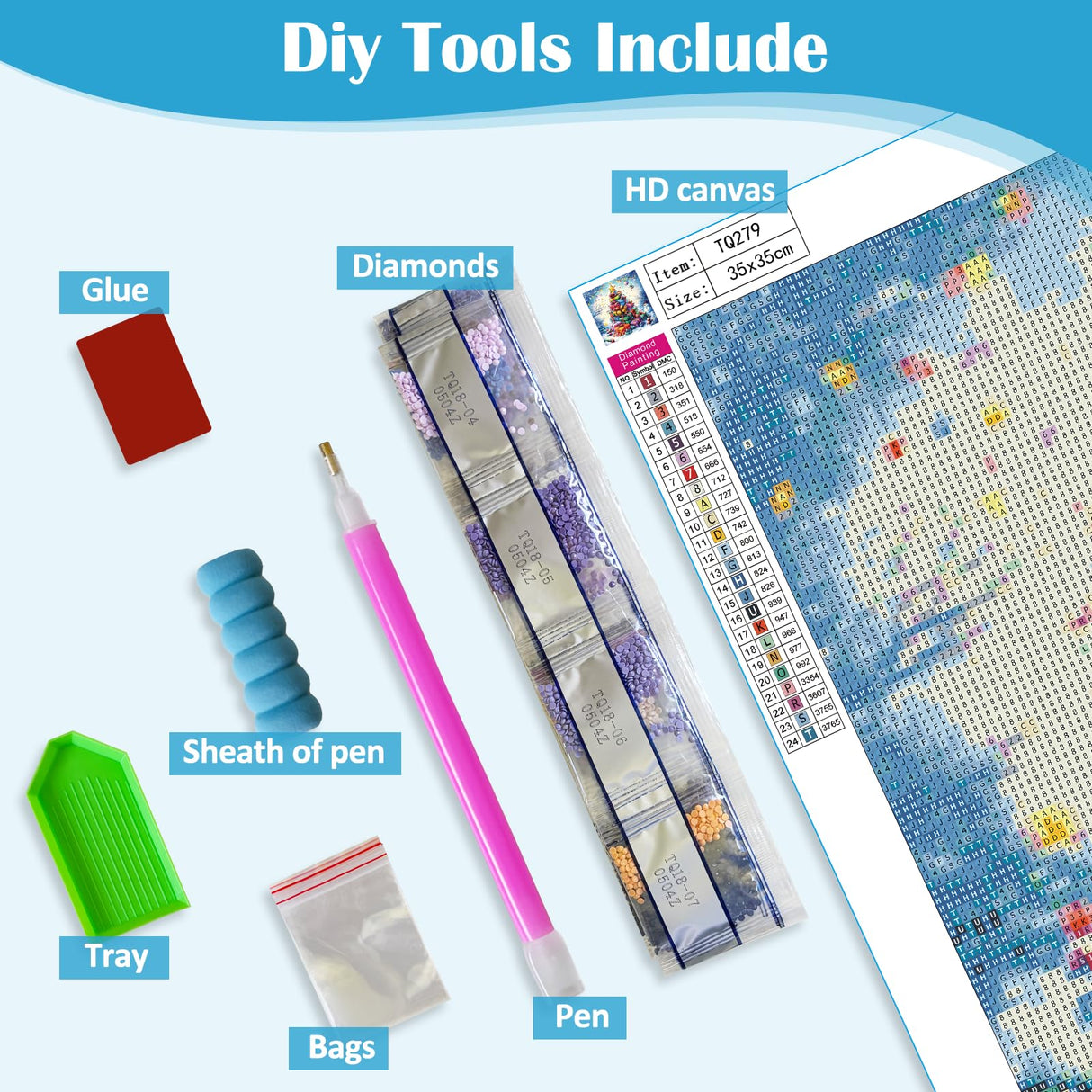 Christmas Tree Snowman Diamond Painting Kits for Adults,5D Winter Diamond Art Kits for Adults Beginners,DIY Full Round Drill Diamond Dot Painting Gem Art Kits for Adult,Home Wall Decor 13.8x13.8 Inch LKHMVCA