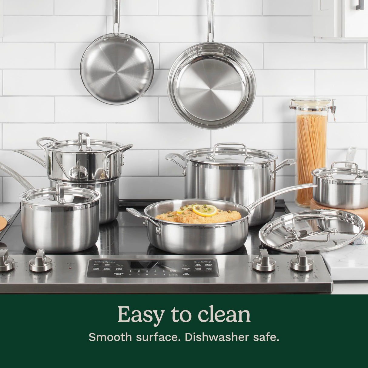 Cuisinart 12 Piece Cookware Set, MultiClad Pro Triple Ply, Silver, MCP-12N Cuisinart