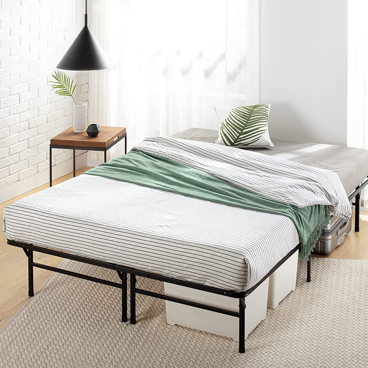 ZINUS SmartBase Heavy Duty Mattress Foundation, 14 Inch Metal Platform Bed Frame, No Box Spring Needed, Sturdy Steel Frame, Underbed Storage, Full Zinus