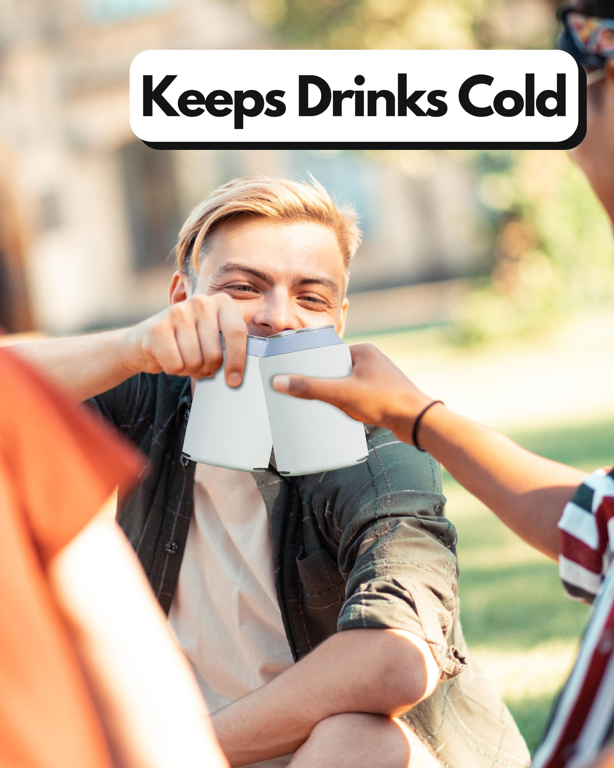 PartyPrints 25 Pack White Blank Can Cooler Sleeves, Customizable Bulk Sublimation Insulated Foam for Beer, Collapsible Plain Drink Holder, Cold Soda Insulator, 12oz Regular, 16oz Tall Cans PartyPrints