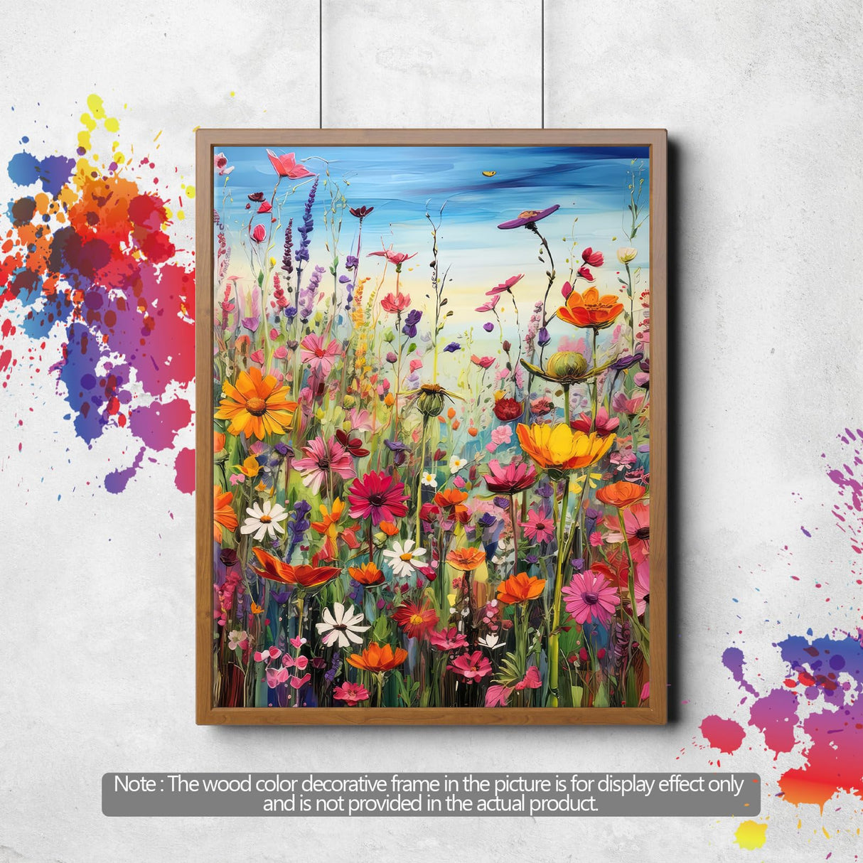 88iiAii Paint by Numbers Kit for Adults Beginner, Painting by Number Flowers with 3 Brushes and Acrylic Can Be Used As A Gift Or Wall Decoration, with Gift Box(16x20 Inch) 88iiAii