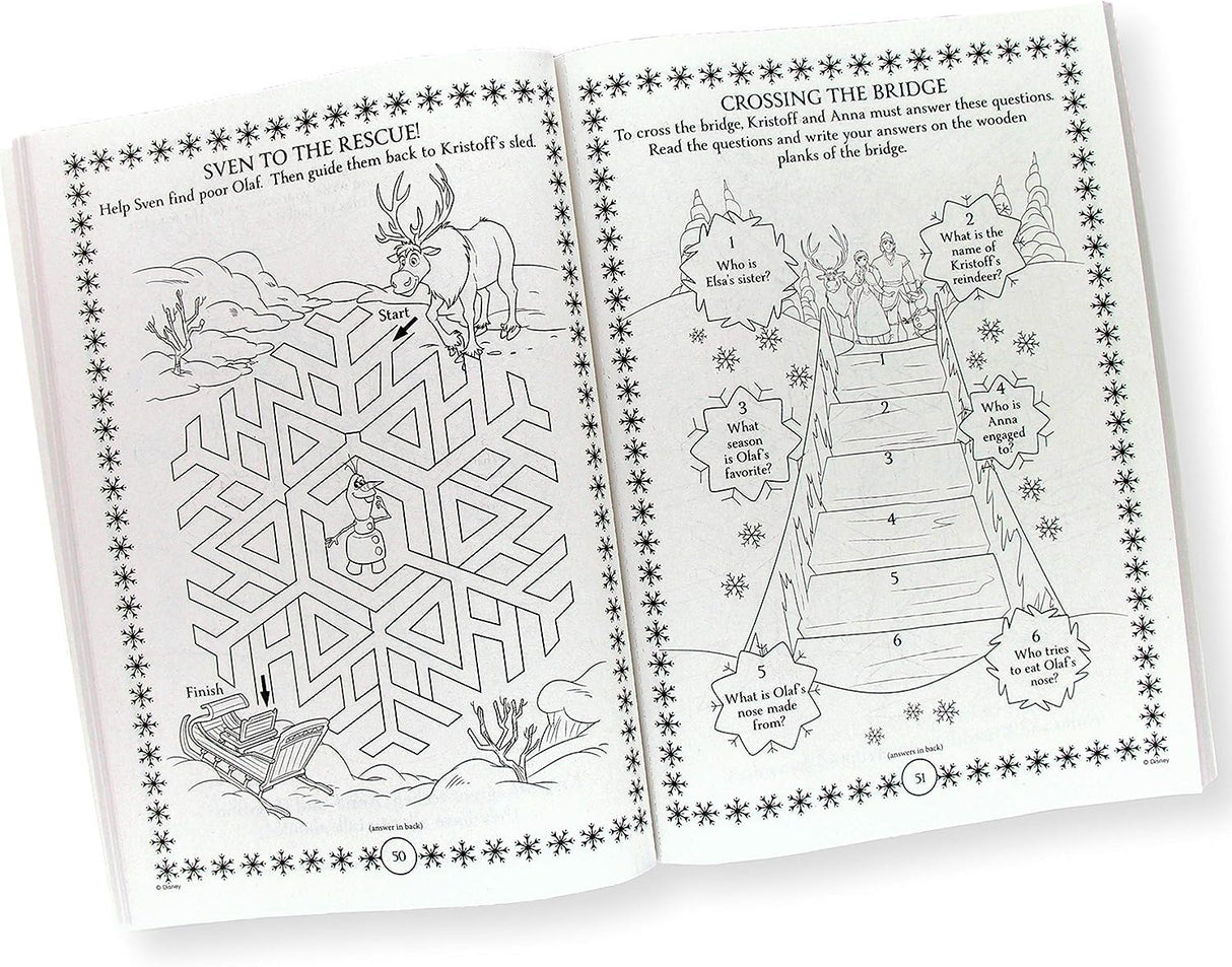 Disney Coloring Book Frozen 2 Arts Crafts Coloring, Painting Gift Set, Perforated Paper - Healthy Educational Play, for Kids Girls Boys Toddlers Disney