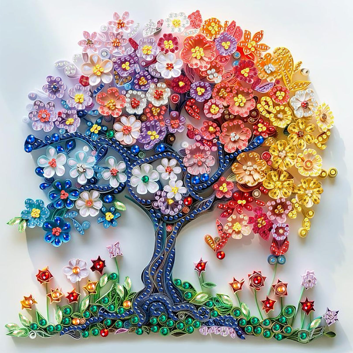 CraftCraze Diamond Art Kits for Adults, 5D Diamond Painting Kits for Beginner, DIY Life Tree Diamond Painting Kits for Home Wall Decor Gift 11.8 x 11.8 inches CraftCraze