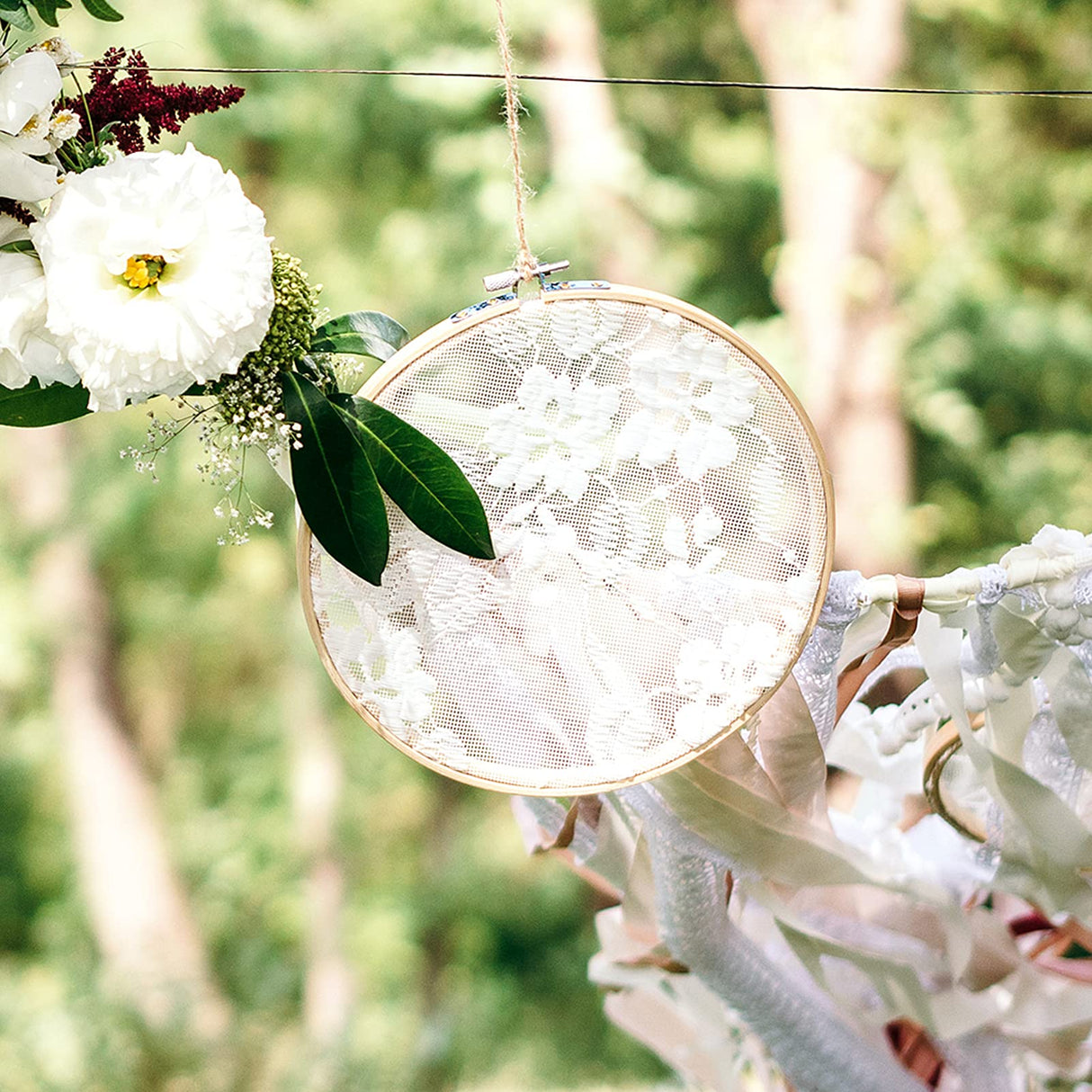 Caydo 6 Pieces Embroidery Hoop Set Circle Cross Stitch Hoop Ring 4 inch to 10 inch for Embroidery and Cross Stitch Caydo