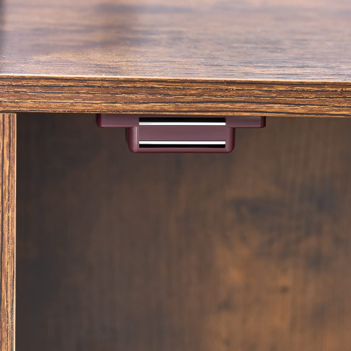 BEWISHOME Cat Litter Box Enclosure Furniture, Hidden Litter Box Furniture for Living Room, Large Cat Furniture with 4 Tier Shelves and Door, Rusitc Brown, CMW06Z BEWISHOME