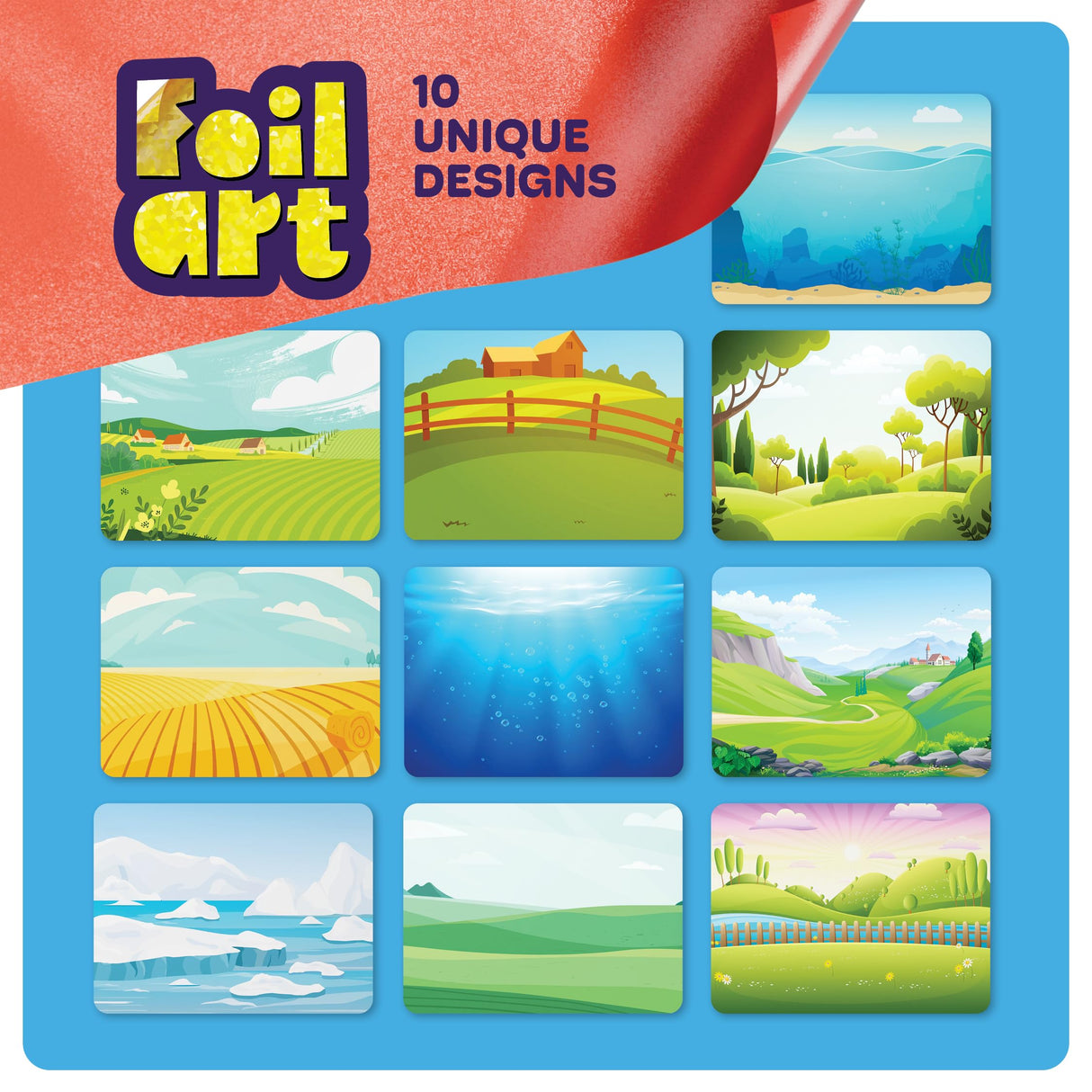 Dan&Darci Foil Art Kit for Kids - Arts and Crafts for Kid Ages 4-8, 4-6, 5-7, 5-8, 6-8 - 5 Year Old Girl Gifts - Fun Kits Projects Activities - Girls Birthday Gift - Craft Age 4 5 6 7 8 Years Dan&Darci