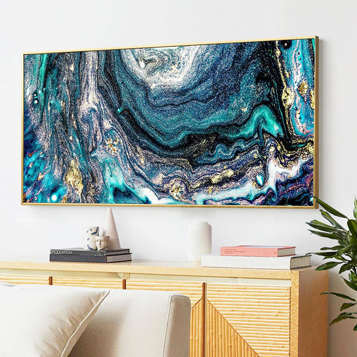 YALKIN Square 5D Diamond Painting Kits for Adults,Abstract Large Diamond Art Kits Full Drill Diamond Painting Kit for Adult Beginners, DIY Crystal Picture Art for Home Wall Decor 40x70CM/15.8x27.6in YALKIN