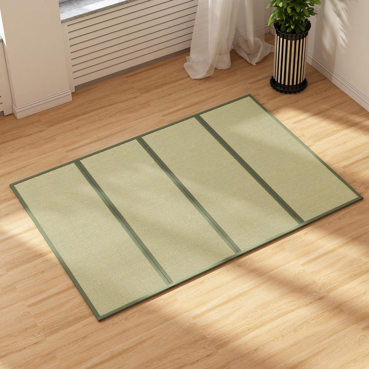 ijuicy Twin Grass Futon Mattress with Natural Fragrance, Traditional Tatami Mat, Folding Floor Bed Mattress Suitable for Living Room, Bedroom ijuicy