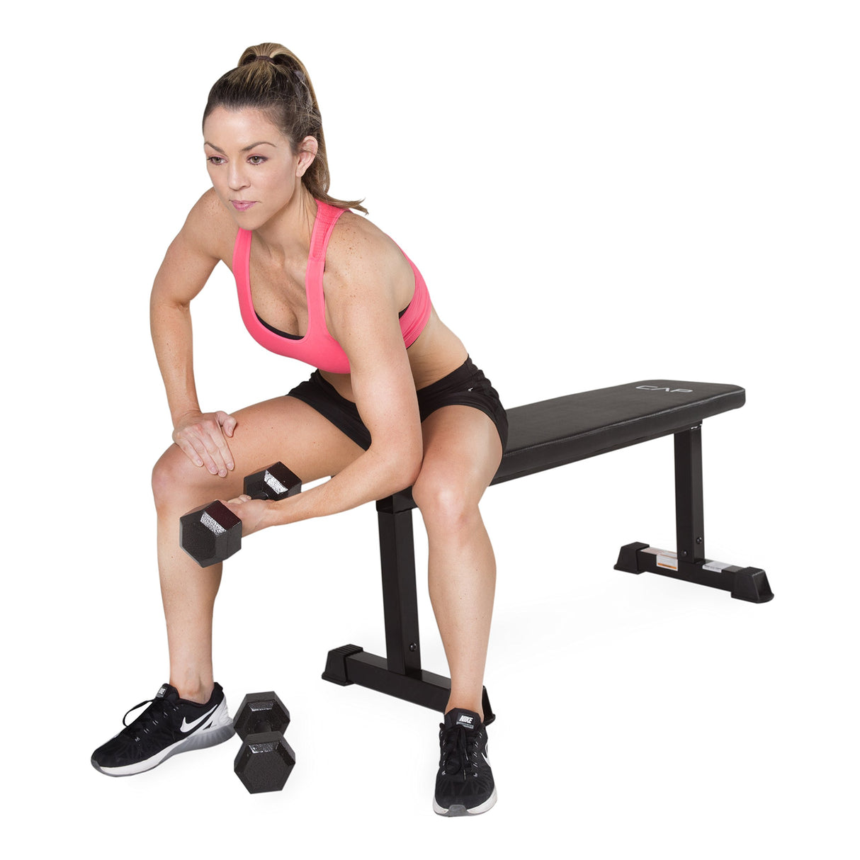 CAP Barbell Flat Weight Bench, Black CAP Barbell