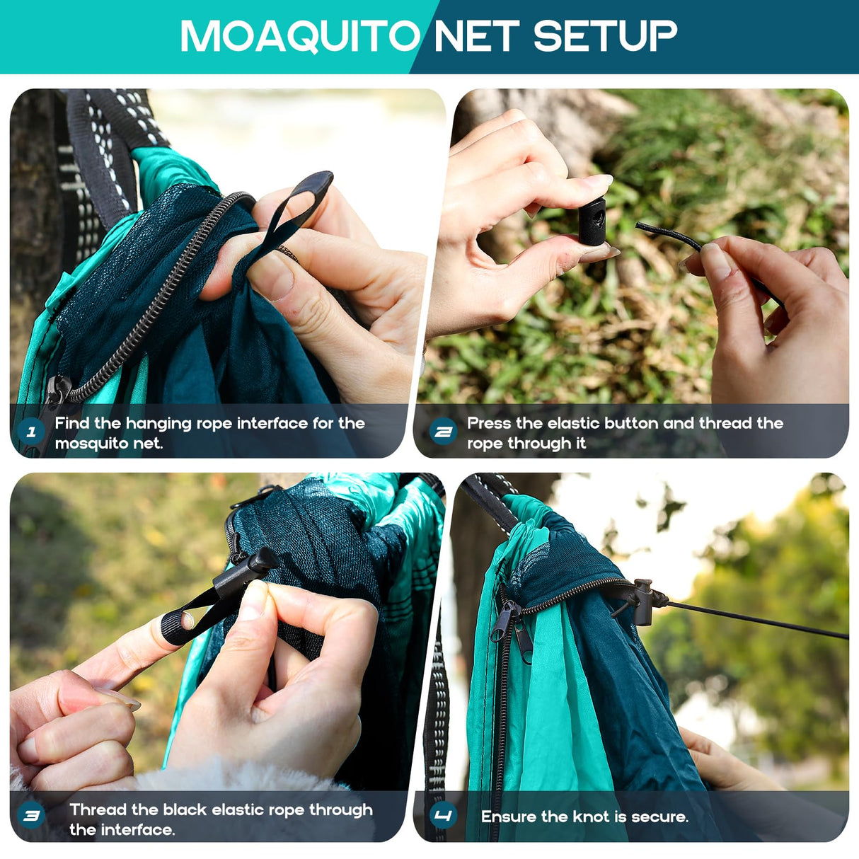 Camping Hammock Mosquito Net,Double & Single Portable Hammocks Hammocks with 2 Tree Straps,Hammock Tent for Travel Camping,Camping Accessories for Indoor Outdoor Hiking Backpacking Backyard Beach HGYI