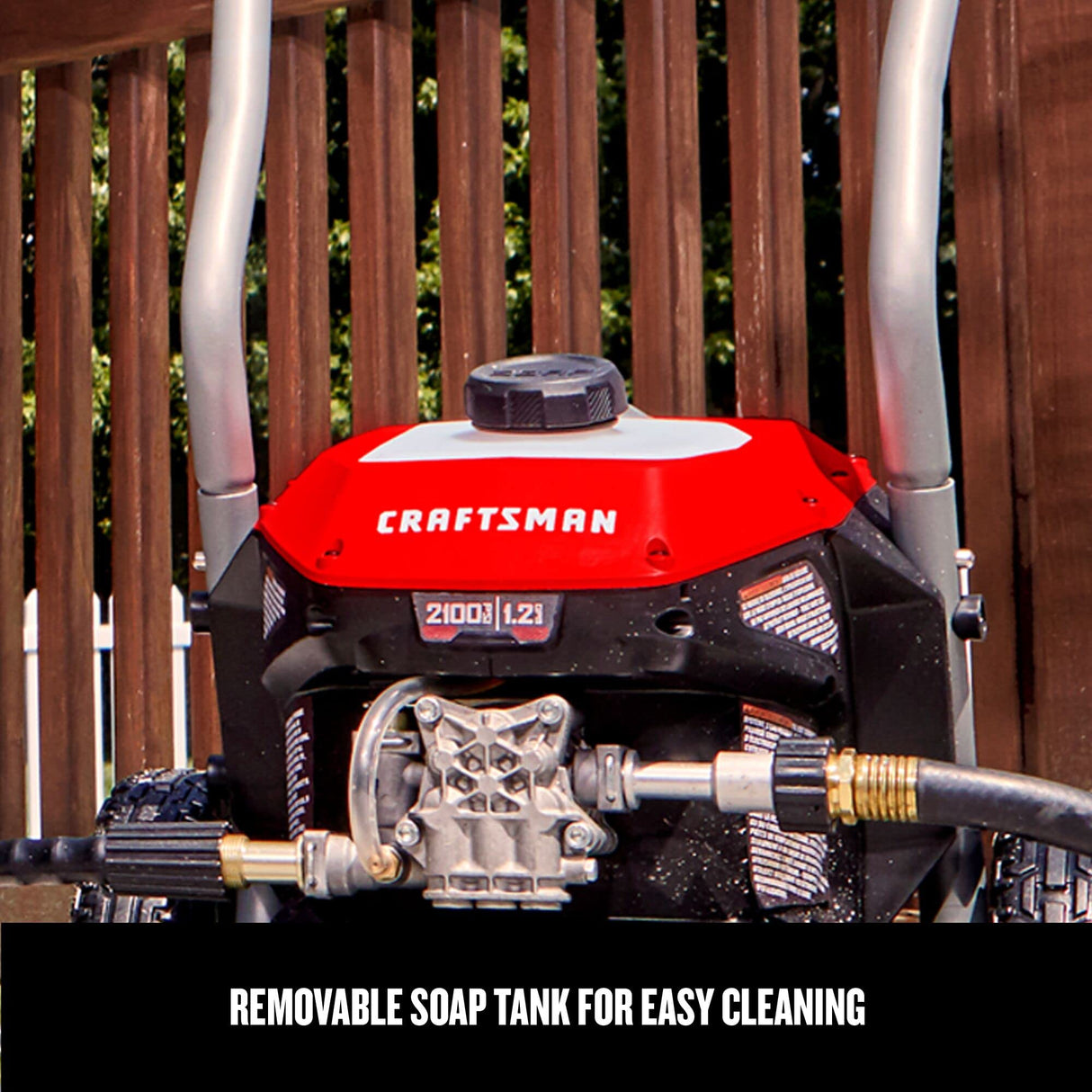 CRAFTSMAN Electric Pressure Washer, Cold Water, 2100-PSI, 1.2 GPM, Corded (CMEPW2100) CRAFTSMAN