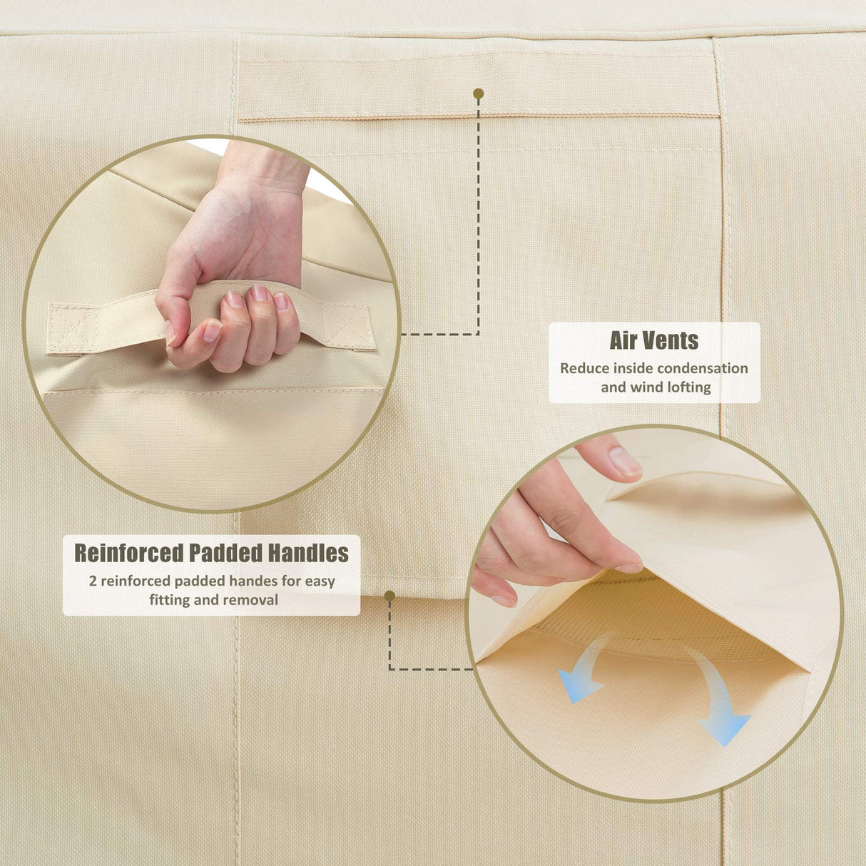 COSFLY Outdoor Furniture Patio Chair Covers Waterproof Clearance, Lounge Deep Seat Cover, Lawn Furnitures Covers Fits up to 32W x 37D x 36H inches(2 Pack) COSFLY