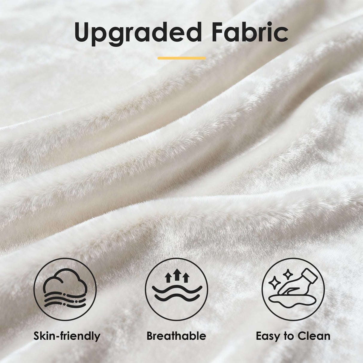 Dreamzie 3 in 1 Convertible Sleeper Sofa Bed, Pull Out Couch for Living Room with Side Pocket, Loveseat Sleeper with Adjustable Backrest (Fabric, White) Dreamzie