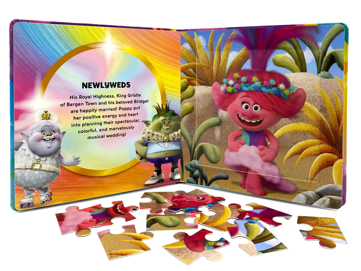 DreamWorks Trolls Band Together My First Puzzle Book - Jigsaw Puzzles for kids, 10-page board book, 5 puzzles to enjoy Phidal