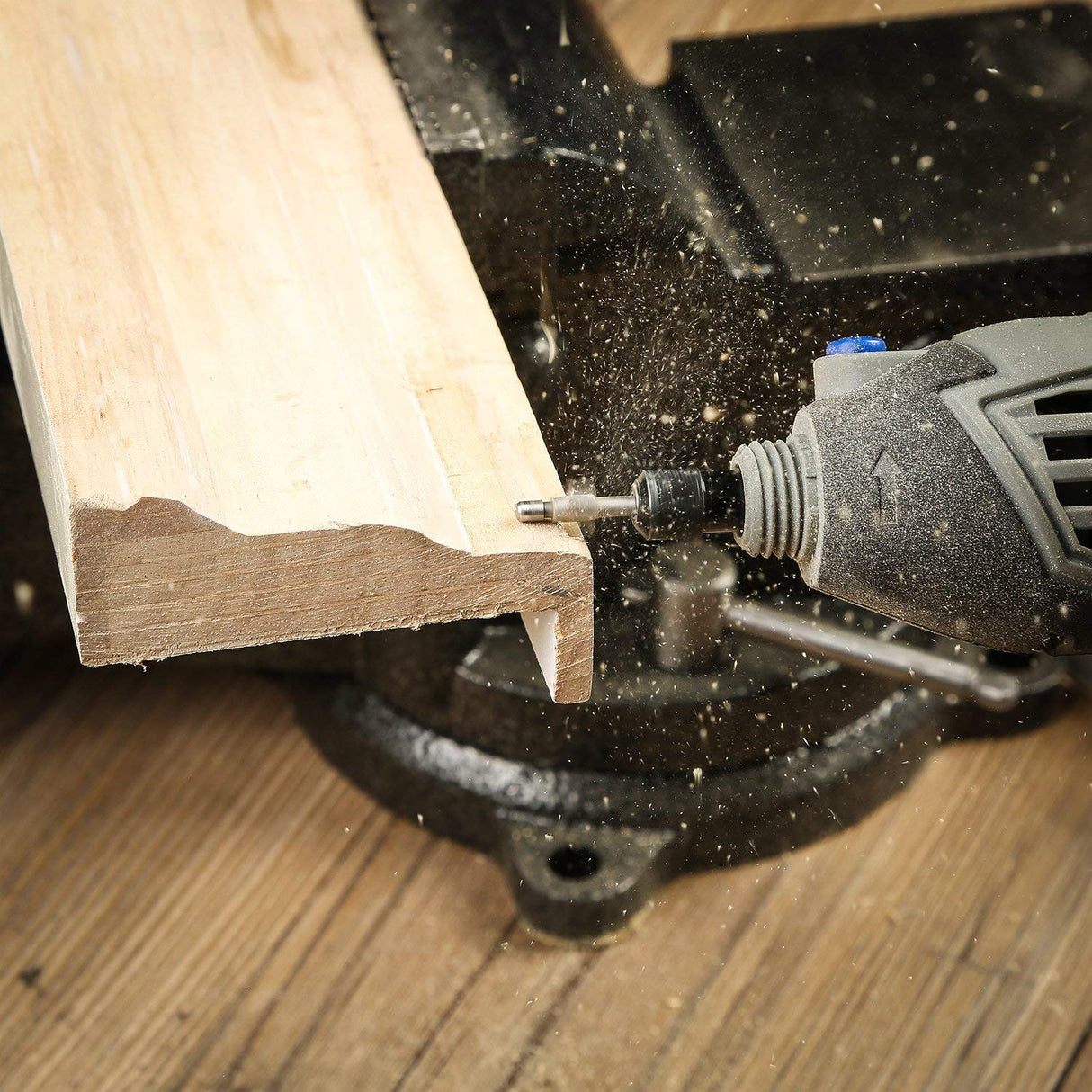 SPTA 10Pc HSS Router Carbide Engraving Bits & 10Pcs Router Bit 1/8"(3mm) Shank for Rotary Tools for DIY Woodworking, Carving, Engraving, Drilling SPTA