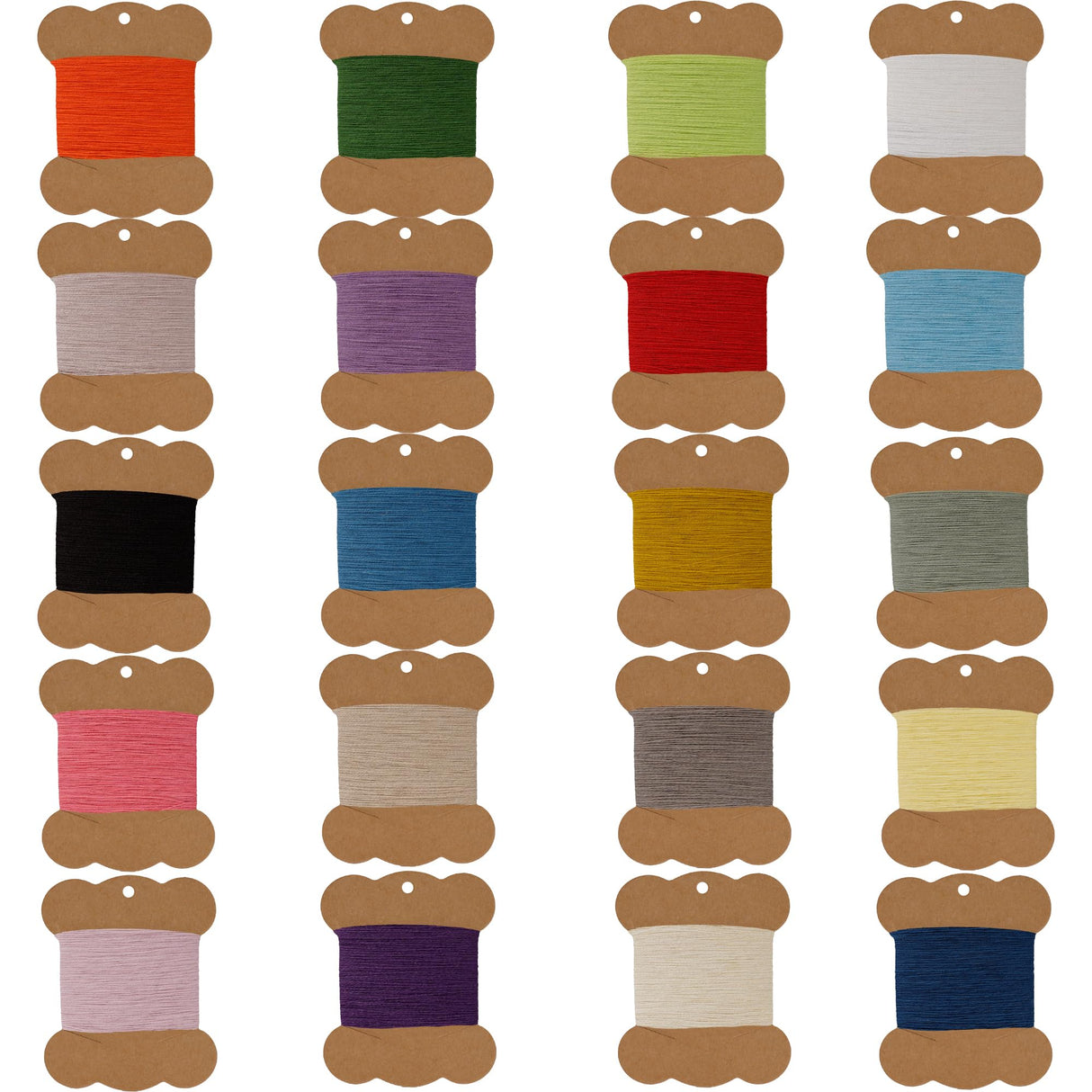 Connimonet Wool Embroidery Thread Kit 20Pcs Wool Blend Thread for Embroidery for Hand Sewing DIY Wool Thread for Embroidery 42S/2 Machine Sewing Thread (Colour B) Connimonet