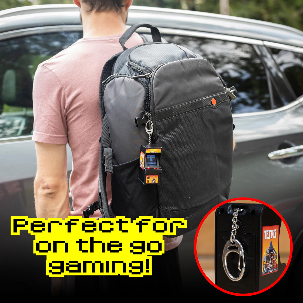 Tiny Arcade Tetris Mini Retro Game (3.5"): Playable Handheld Arcade Machine w/ Real Gameplay & Sound - Classic 1980's Video Game (Ages 8+) TINY ARCADE