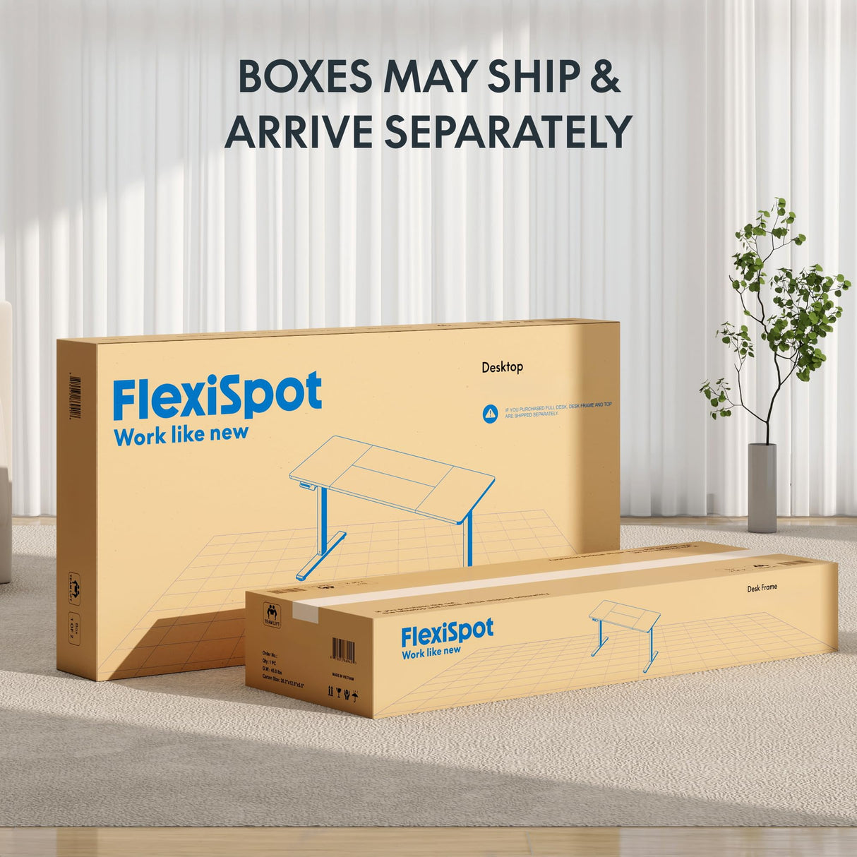 FLEXISPOT Electric Standing Desk 63 x 28 Inch Adjustable Height Desk Home Office Computer Workstation Sit Stand Desk, Black Top + Black Frame FLEXISPOT