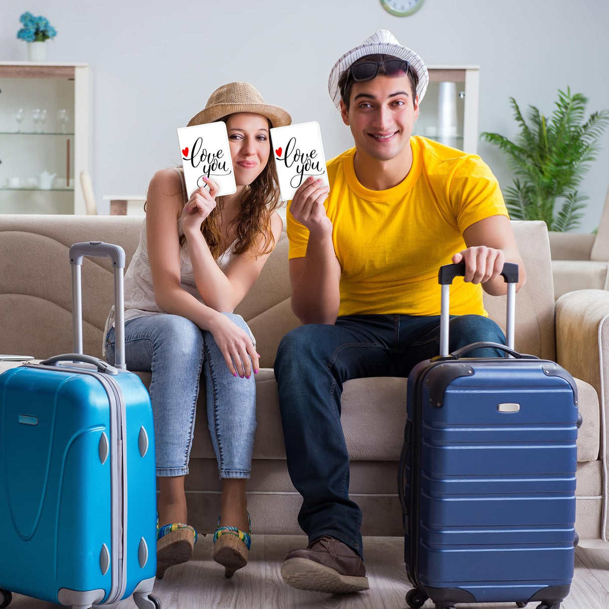 Yeaqee 8 Pcs Sublimation Passport Holder Covers PU Leather Heat Transfer Card Travel Wallet DIY Blank Holder Cover for Passport Business Cards Credit Cards (White) Yeaqee