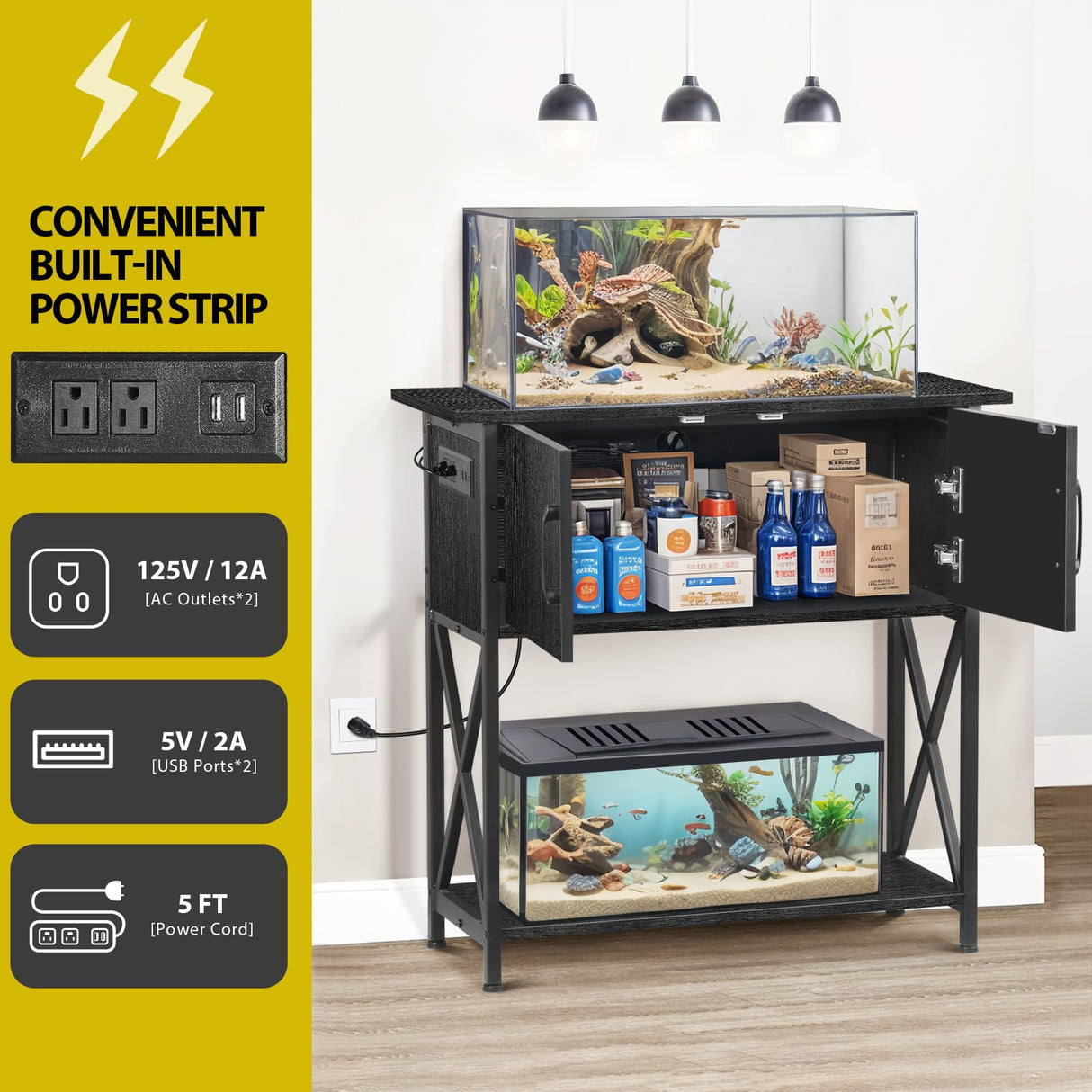 29 Gallon Aquarium Stand with Cabinet Storage – Metal Fish Tank Stand for 20 Gallon Long Aquariums, 330LBS Capacity (30.7" L*12.6" W) Nova Microdermabrasion