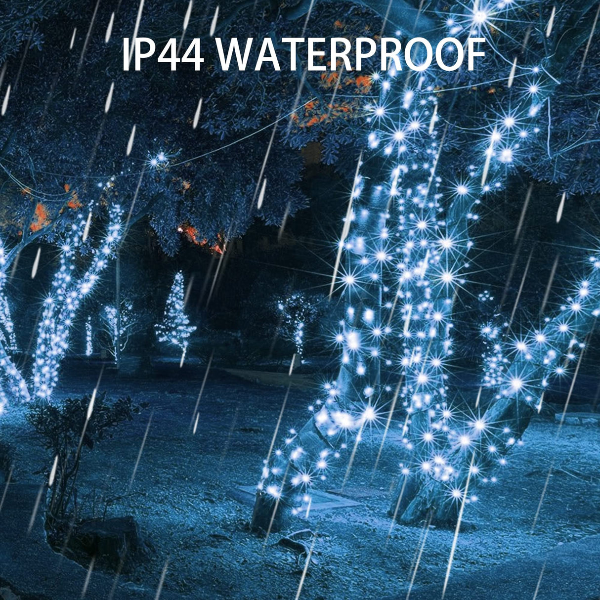 Dazzle Bright 300 LED Christmas String Lights, 100 FT Connectable Waterproof String Lights Green Wire with 8 Modes, Christmas Decorations for Indoor Outdoor Xmas Party Yard Garden (White) Dazzle Bright