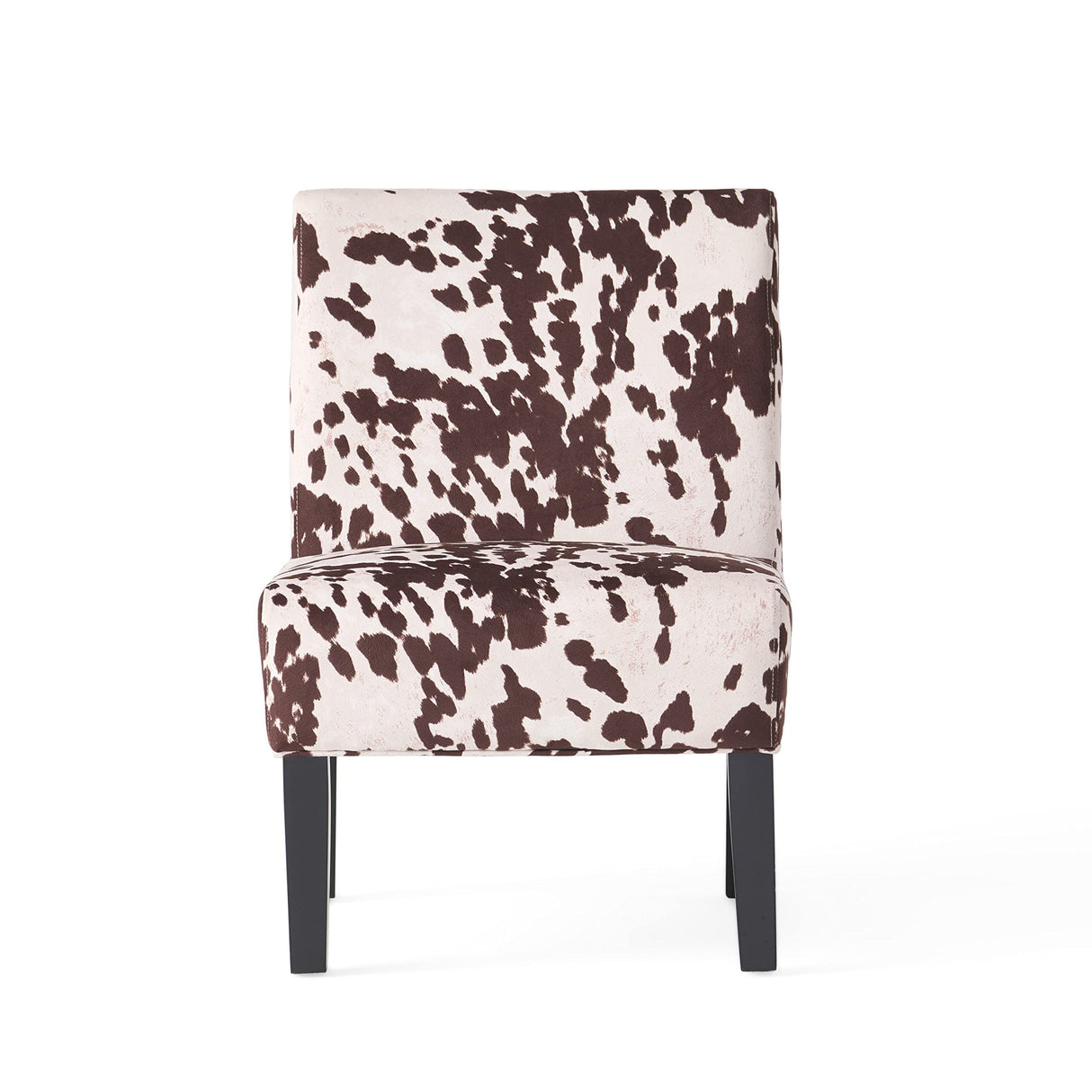 Christopher Knight Home Kassi Fabric Accent Chairs, 2-Pcs Set, Milk Cow Christopher Knight Home