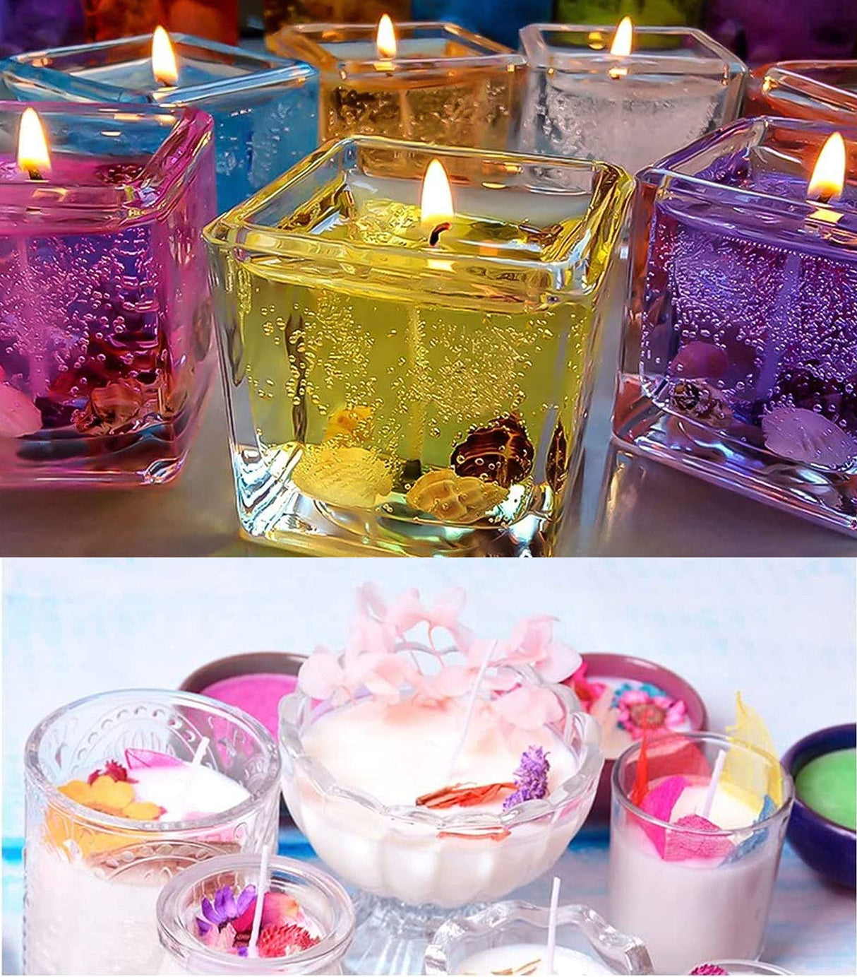 pice QPZ 200 ft Braided Candle Wicks 100% Cotton 21 PLY for Candle Pillars in 1 3/4 inch Dia, for Paraffin Wax Soy Beeswax Candle Making, Sold Separately 200 PCS Candle Wick Sustainer Tabs Metal 14mm pice