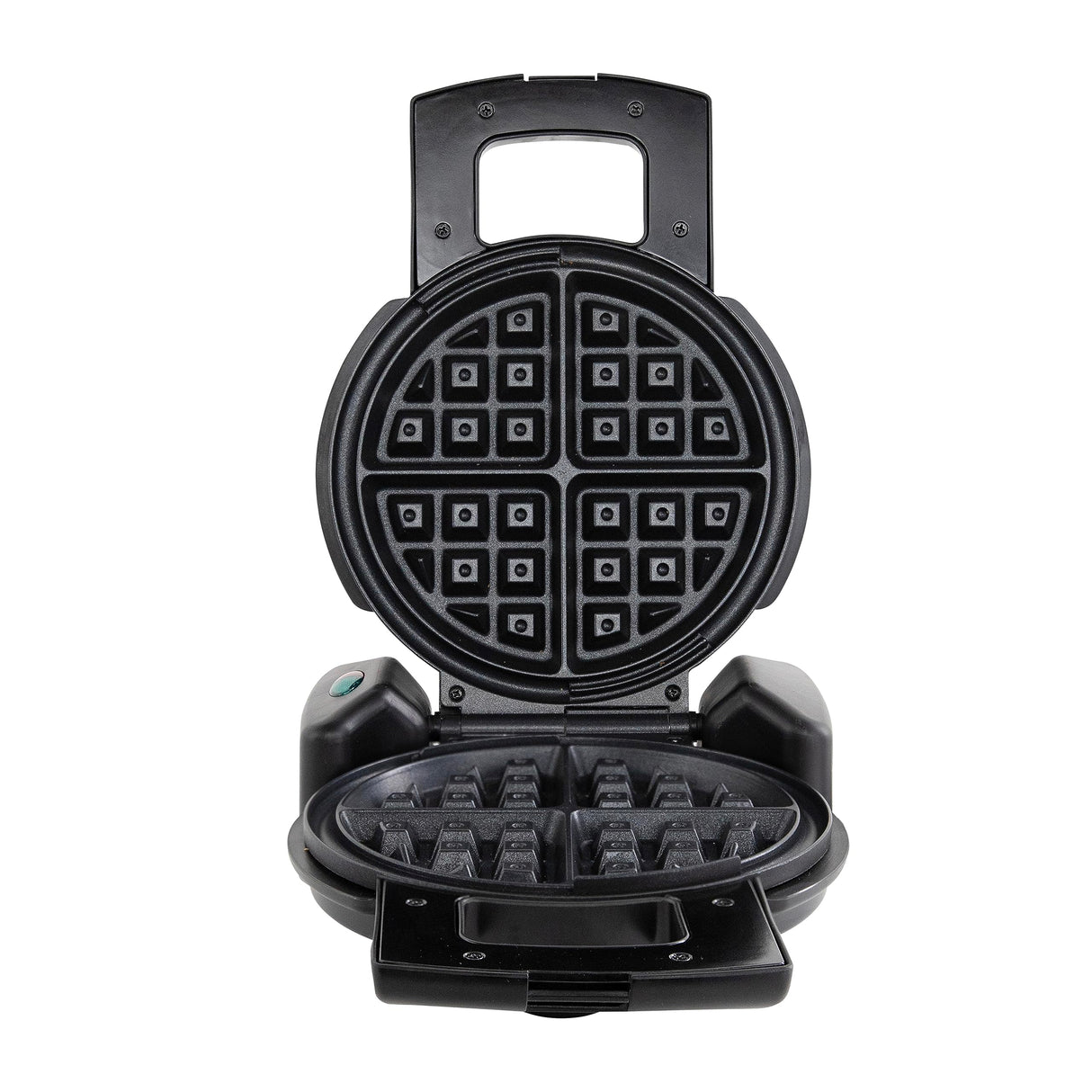 West Bend Belgian Waffle Maker, Makes 7-Inch Waffles, 180-Degree Flip with PTFE-Free Non-Stick Plates, Vertical Storage and Non-Skid Rubber Feet, 1000-Watts, Black West Bend