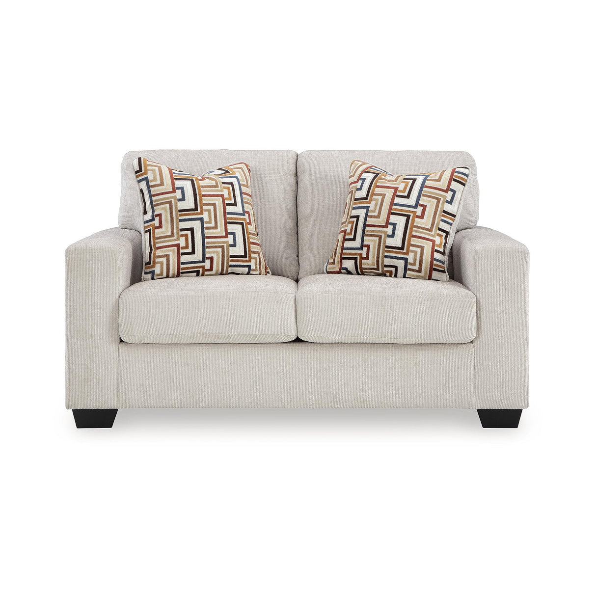 Signature Design by Ashley Aviemore Coastal Loveseat with 2 Accent Pillows, Beige Signature Design by Ashley