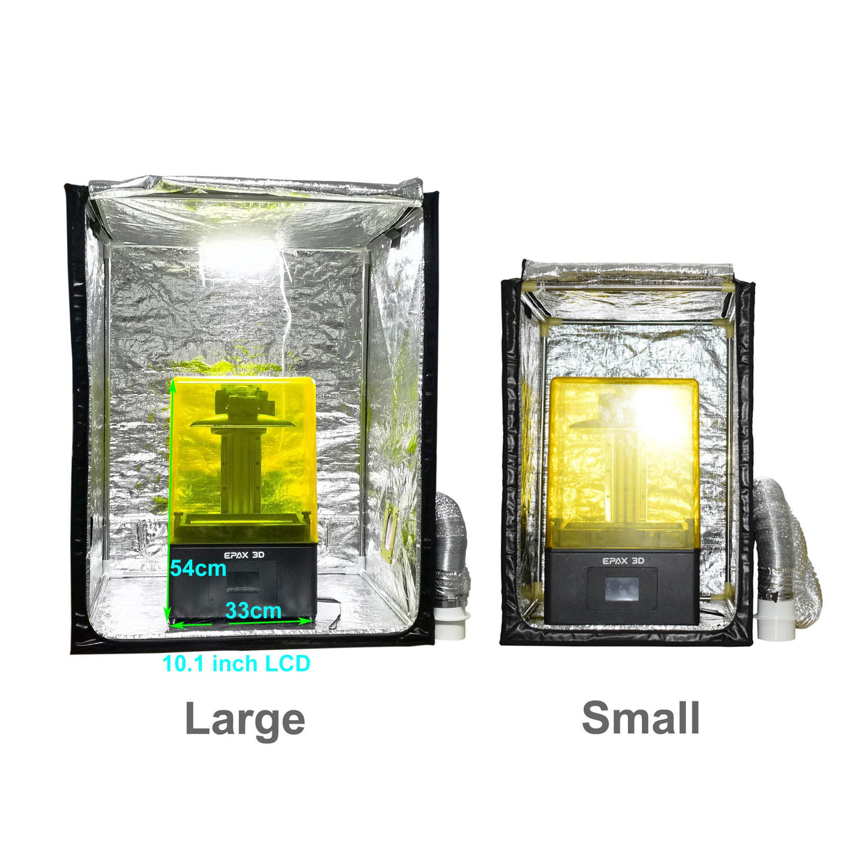 FUNGDO 3D Printer Enclosure Fume Extractor Smoker Absorber Vent 3D Printing Resin Smell Filament Odor 3D Printer Warmer Shelter for CR-10 CR-10Pro(Large) FUNGDO