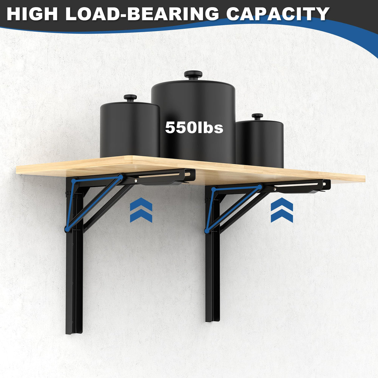 Ultrawall Wall Mounted Workbench with Pegboard, Folding Down Work Table Metal Pegboard Wall Organizer for Garage, Workshop, 48”X24” Ultrawall