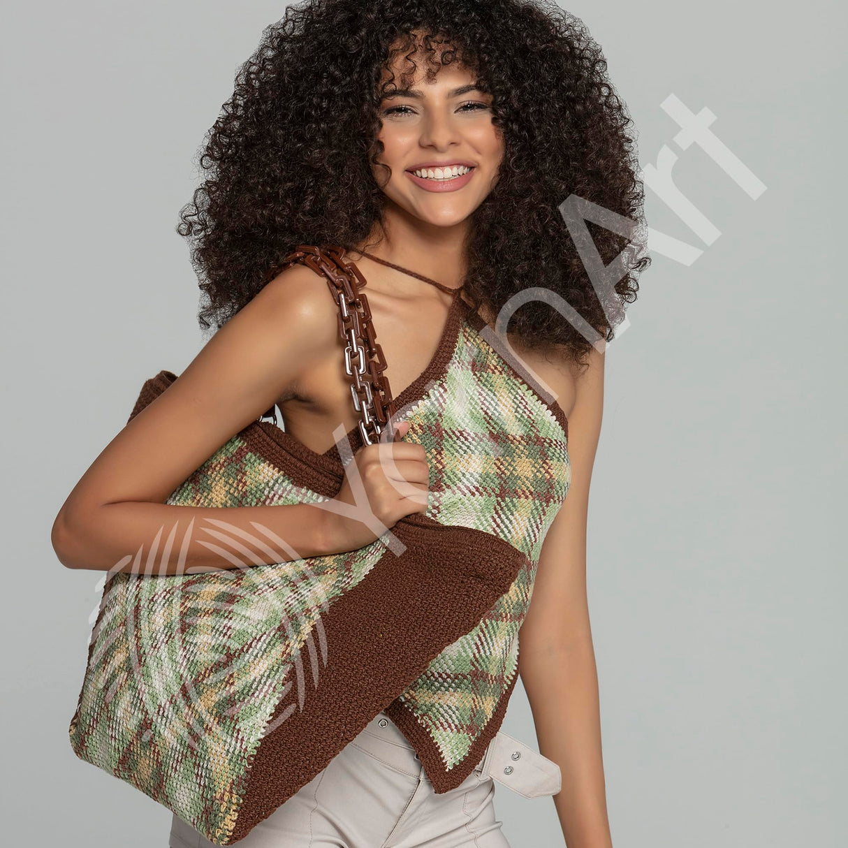 YARNART Jeans Crazy – Multicolor Cotton Acrylic Yarn, Soft Knitting Crochet Yarn for Amigurumi, Baby Projects, Blankets, Summer Lightweight, 55% Cotton 45% Acrylic, 1.76 Oz (50g), 175 Yds (8202) YarnArt