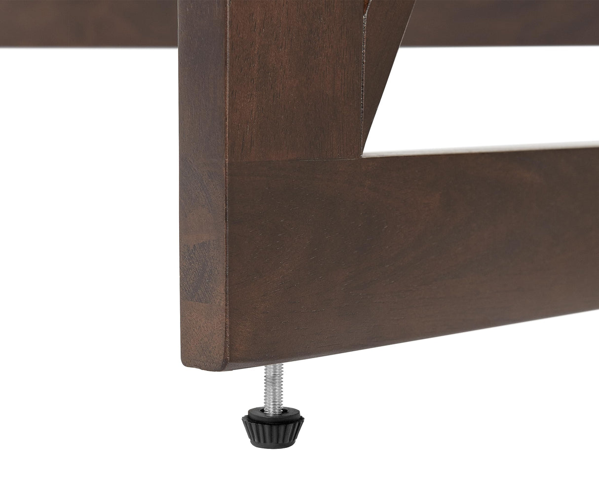 Stakmore Folding Desk with Built in 100V outlet and USB, Espresso Finish Stakmore