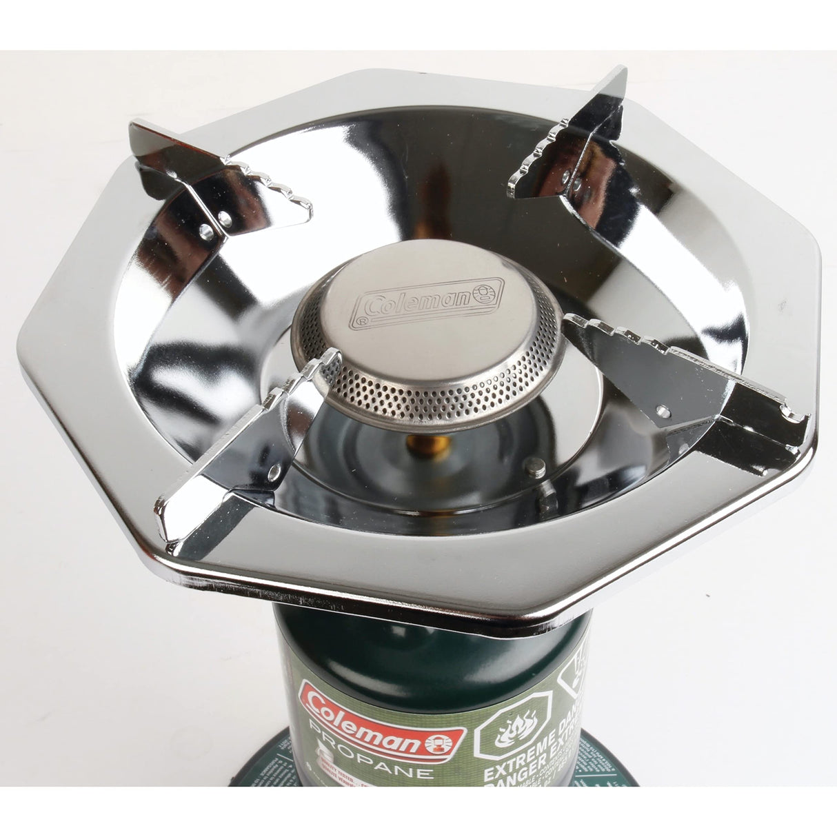Coleman Bottletop Propane Camping Stove, Portable 1-Burner Adjustable Stove with Wind Baffles, Pressure Regulator, and 10,000 BTUs of Power; Ideal for Camping, Hiking, Backpacking, & More Coleman