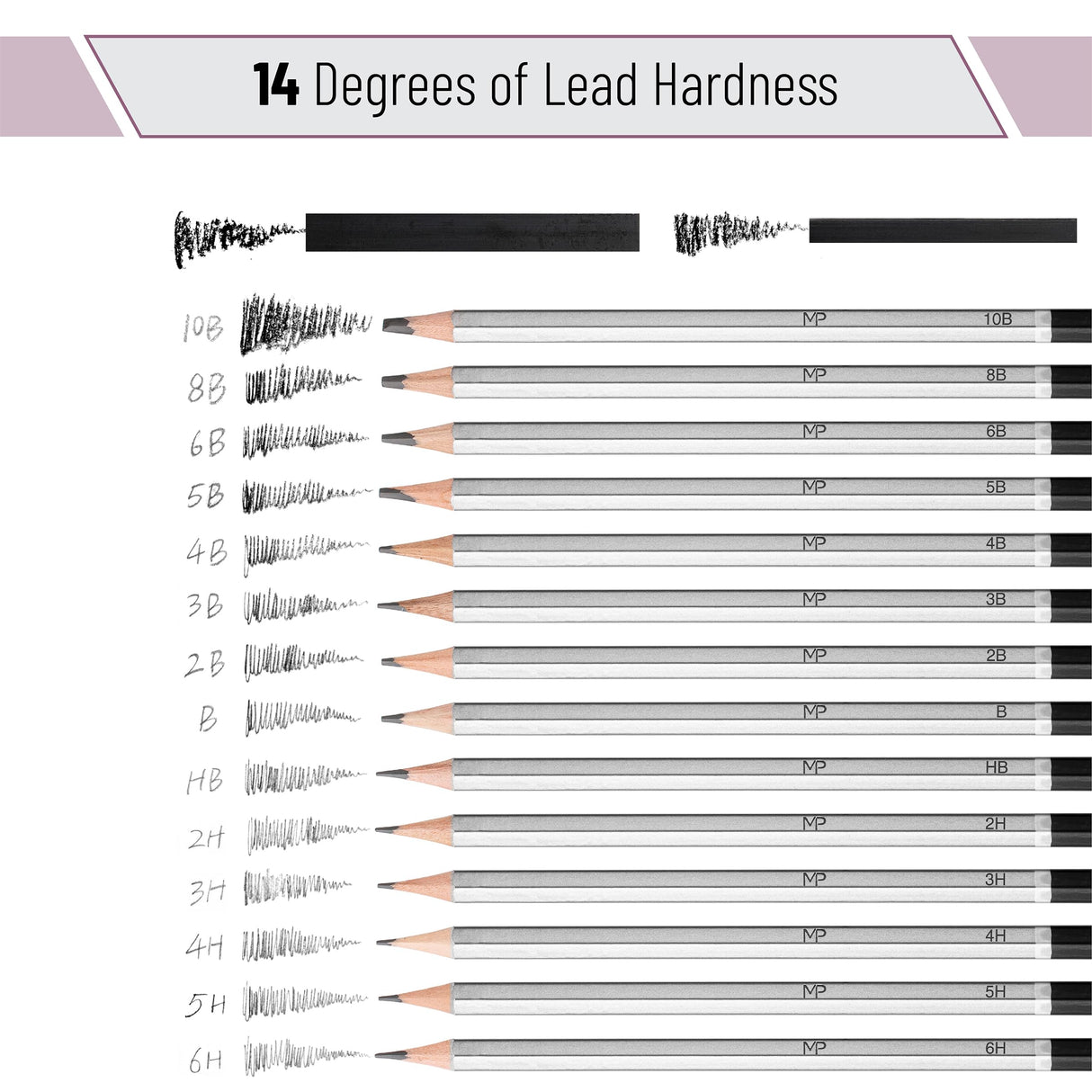 Mr. Pen- Sketching Pencils Set, 25 pcs, Art Set, Graphite Pencils for Sketching Mr. Pen