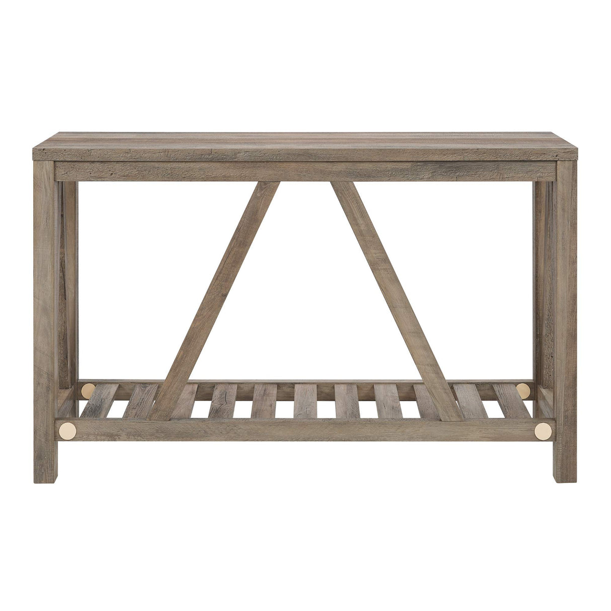 Walker Edison Modern Farmhouse Accent Entryway Table Entry Table Living Room End Table, 52 Inch, Grey Wash Walker Edison