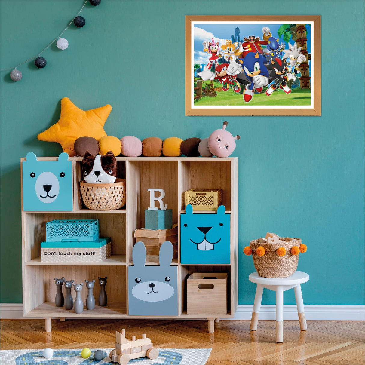 Clementoni - 27159 - Supercolor Puzzle Sonic - 104 Pieces - Jigsaw Puzzle for Kids Age 6 - Made in Italy Clementoni