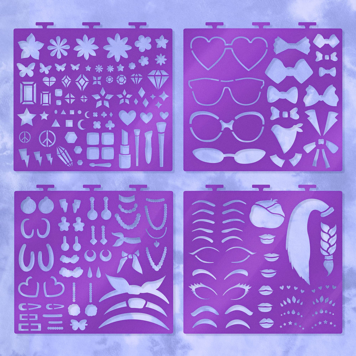 Fashion Angels Make-up & Hair Design Sketch Portfolio (11452) Sketchbook for Beginners, Sketchbook with Stencils and Stickers for Ages 6 and Up Fashion Angels