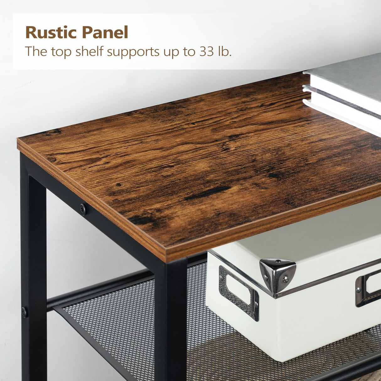 MAHANCRIS 10-Tier Shoe Rack, Shoe Organizer for Entryway, Large Capacity Shoe Shelf, for 36-40 Pairs of Shoes, Stable Sturdy, Shoe Storage with 9 Metal Mesh Shelves, Rustic Brown SRHR1101Z MAHANCRIS